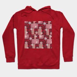 Christmas patchwork. Hoodie